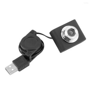Mini caméra Web à Clip rétractable, haute définition, USB 2.0, 5M, pour ordinateur portable, câble de 5 mégapixels