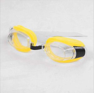 Lunettes de natation haute définition Lunettes d'entraînement pour enfants adultes un ensemble avec bouchon d'oreille + pince-nez + lunettes Lunettes de plongée réglables