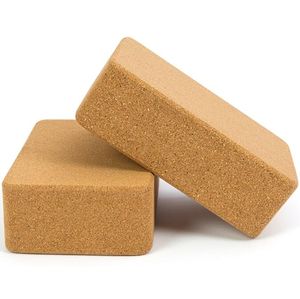 Blocs de Yoga en liège naturel haute densité briques environnement professionnel Pilates exercice Gym Fitness Yoga brique 22.6*15*7.4cm