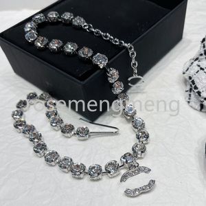 Collier de marque haut de gamme coeur perle diamant double lettre pendentifs colliers de créateurs chaînes mâles hommes fêtes de fête des femmes cadeaux en cuivre bijoux