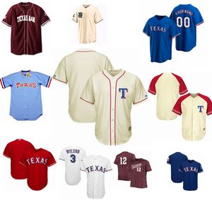 Jersey de baseball personnalisé haut de gamme Texas Longhorns Jersey NCAA College Quinn Ewers Arch Manning Bijan Robinson Xavier Worthy Earl Campbell Thomas