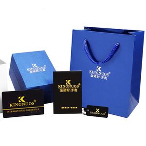 Boîte d'emballage de bijoux dorés haut de gamme, ensemble de 6 pièces, manuel chinois et anglais, sac à main de montre