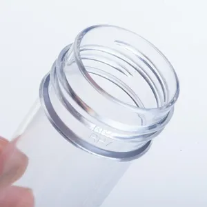 Bouteilles d'emballage en PET haut de gamme, masque, tube à essai de sel de bain avec capuchon en aluminium, emballage cosmétique en plastique 40ml