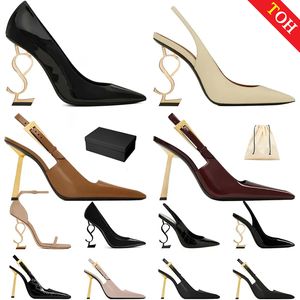 Talons hauts femmes robes de luxe Chaussures de créateurs en cuir breve