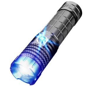 Lampe de poche LED à haute lumens décharge lampe de poche zoomable USB rechargeable tactique 10000 lumens zoom télescopique lampe de poche lampe torche Alkingline