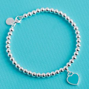 Haute poli 925 perles en argent sterling bracelet à breloques brin pour femmes filles amant Meilleur cadeau bijoux fins vente chaude CX200704