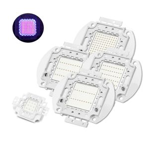 Chip Led COB de alta potencia fuente de luz de cuentas Led 30MIL 35MIL 45MIL 10W 20W 30W 50W 70W 80W 100W diodo UV púrpura Chips LED 365nm 375nm 385nm 395nm 405nm 420nm oemled