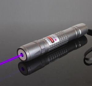 Pointeur laser UV à haute puissance 405 nm UV Bleu violet violet avec 5 étoiles Capes Torches7779333