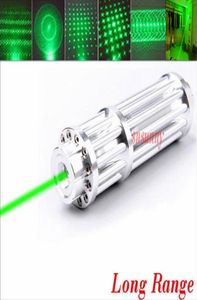 Pointeur laser vert à haute puissance 50000m 532 nm Focus de faisceau zoomable militaire avec 5 Caps 533609