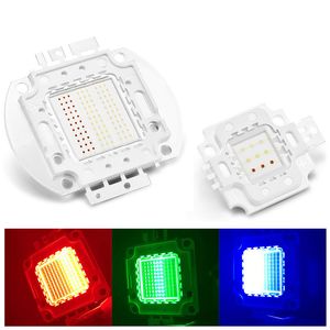 Puce LED haute puissance 50 W multicolore RVB rouge vert bleu jaune couleur super lumineuse intensité SMD COB composants émetteurs de lumière diode 50 W ampoules perles de lampe bricolage Crestech