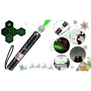 Luz de largo alcance de alta potencia, bolígrafo fuerte recargable por USB, verde, para presentaciones, enseñanza, caza, puntero láser para exteriores