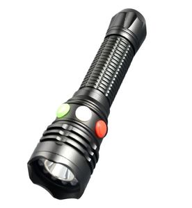 Haute puissance forte magnétique rouge vert blanc lumière rechargeable LED de poche Torch6096385