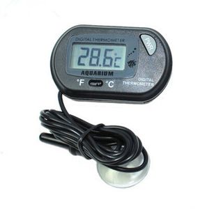 Termómetro electrónico de pantalla digital de alta precisión, termómetro de mandril para pecera de acuario con sonda impermeable, termómetro electrónico