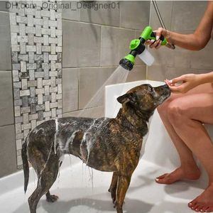 Boquilla de pulverización de alta presión manguera de ducha de perra pistola 3 modo Moda de limpieza de mascotas ajustable Baño de jabón de jabón Spray Herramienta de limpieza de perros Z230814