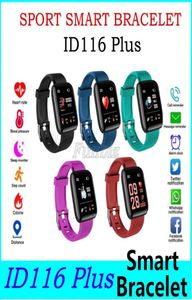 Alta calidad 116PLUS Smart Watch Pulsera de pulsera con un mensaje de pantalla táctil de color Recuerda para teléfonos celulares 116 más relojes inteligentes3853257