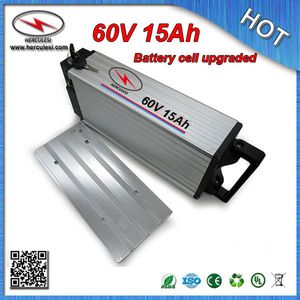 Batería Ebike de alta calidad de 1800 W y 60 voltios, batería de litio de 60 V y 15 Ah con BMS Samsung, carcasa de aluminio de 18650 celdas + cargador gratuito
