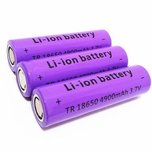 La batterie li-ion 18650 4900mah 3.7V / 4.2v peut être utilisée dans une cellule d'horloge électronique / une lampe rechargeable à LED / une lampe de poche lumineuse, etc. tête plate / batterie pointue
