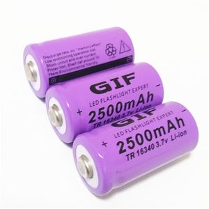 Batterie au lithium rechargeable 16340 2500mAh 3.7V, peut être utilisée dans une lampe de poche lumineuse, etc. batterie cr123a,