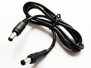 Câbles, haute qualité 20AWG double droit DC 5.5*2.5mm mâle à mâle câble adaptateur d'alimentation 1 M/10 pièces