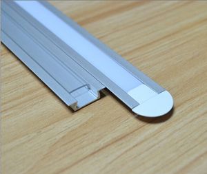 Livraison gratuite de haute qualité 2 M/PCS 15 pcs/lot profil en aluminium encastré pas cher pour bande led avec longueur 200 cm et PC givré/couvercle transparent