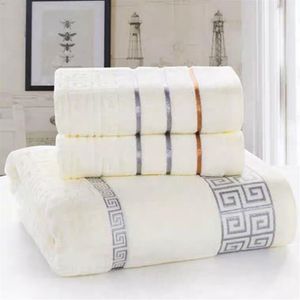 Juego de 3 uds de toallas de baño de algodón de alta calidad jogo de toalhas de banho 1pc toalla de baño marca 2 uds toallas de cara 2396