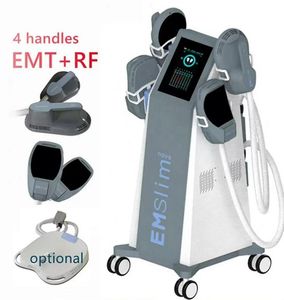 Haute qualité 4 poignées avec RF EMSlim Machine corps minceur ondes électromagnétiques stimulateur musculaire réduction de graisse systèmes minces réduisant le poids
