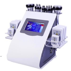 Machines de cavitation à vide à vide à ultrasons 40k de haute qualité 8 coussinets Lipolaser Slimming Beauty Machine Radio Fréquence cutanée Resserrement pour le salon