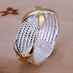 925 Silver Ring Classic Classic Round Round Dinger Rings Taille 6 7 8 9 Femmes Men Color Jewelry Cadeau