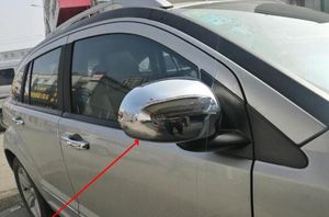 Haute qualité ABS chrome 2 pièces voiture côté porte vue arrière rétroviseur décoration couverture de protection pour Dodge Caliber 2008-2011