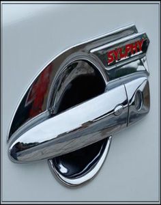 Bol de décoration de poignée de porte en ABS chromé de haute qualité, 4 pièces, avec logo pour Nissan SYLPHYSentra 201620187508836
