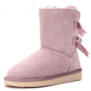 Botas uggsboot australianas de alta calidad para mujer, zapatos clásicos impermeables de invierno, botas de nieve de cuero de vaca genuino para mujer