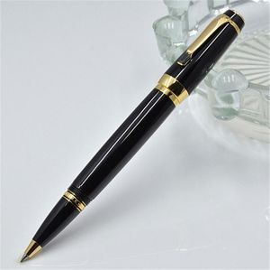 Bolígrafo de alta calidad con gemas negras brillantes Papelería de oficina escolar Bolígrafo de escritura a la moda (sin caja)