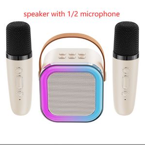 Haut-parleurs de téléphone portable de haute qualité K12 KTV Karaoké Microphone Haut-parleur Haut de gamme Bluetooth Audio Petite maison professionnelle Chant pour enfants Haut-parleur Bluetooth en stock
