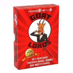 Distributeur de jeux de société en gros bon marché de haute qualité Goat Lords Nouveau jeu de cartes hilarant et compétitif Jeu de société de fête en famille pour adultes, adolescents et enfants