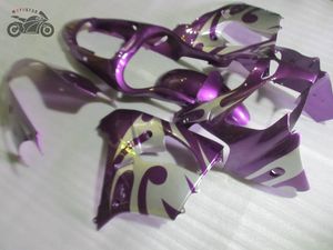 Kits de carénage chinois de haute qualité pour Kawasaki Ninja 2000 2001 ZX9R pièces de carénage de moto de course sur route violet argent ZX-9R 00 01 ZX 9R