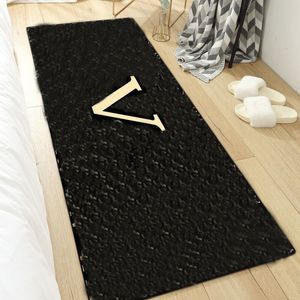 Alfombra clásica de alta calidad para sala de estar, alfombras suaves de lujo para decoración de dormitorio, estera para mesita de noche, alfombras lavables a rayas de color naranja, alfombras de marca