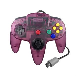 Contrôleur classique rétro N64 de haute qualité Contrôleurs de jeu filaires Manette de jeu 64 bits pour PC Console Nintendo N64 Système de jeu vidéo 12 couleurs en stock