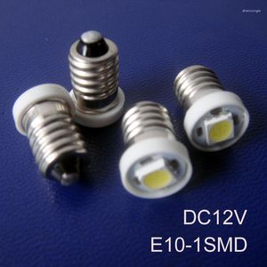 Alta calidad DC12V Led E10 bombilla instrumento luz piloto lámpara 12v indicador 10 pzas/lote