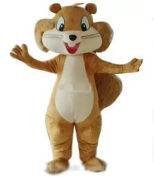 Costume de mascotte de souris écureuil de luxe de haute qualité