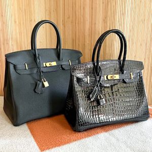 10A Qualité Designer Sacs à bandoulière Femmes de luxe même fourre-tout en cuir de crocodile Sac à bandoulière Homme Weekender Sacs à main Lady Embrayage Sac à main Mode Pochette Satchel Sac