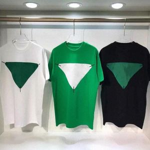 Diseñador de alta calidad Hombres Verano Manga corta Bv Camiseta Camiseta casual Camisetas para hombre Diseñadores Camisetas Verde Blanco Suelto Tamaño asiático Ropa superior