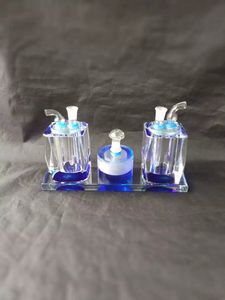 Botella de agua de cristal doble de alta calidad Venta al por mayor Bongs Quemador de aceite Tubos de vidrio Plataformas para fumar