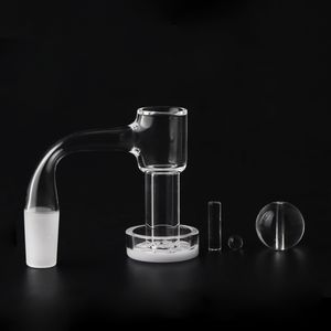 Bord de soudure complet de haute qualité arête biseautée opaque en bas à banger Terp Slurper avec ensemble de perles terp de quartz de 6 mm