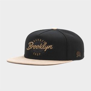 sombrero de alta calidad moda clásica hip hop marca barato hombre mujer snapbacks negro oro CS CL Brooklyn BARBER CAP241u