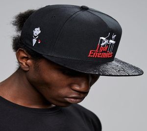 Sombrero de alta calidad moda clásica hip hop marca barato hombre mujer snapbacks negro rojo CS WL ENEMIES CAP8060688