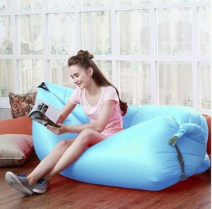 Bolsa de playa perezosa inflable de alta calidad bolsos de dormir al aire libre al aire libre muebles de silla de sofá de plátano