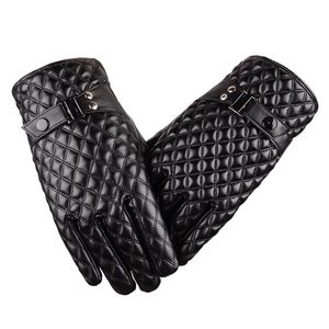 High Quality Leather Gloves Men Soft Comfortable Mittens Waterproof Winter Autumn Motorcycling Driving Gloves Solid C3