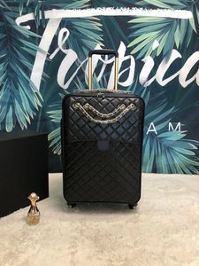Matériel de haute qualité en cuir femmes valise de voyage nouveauté créateur de mode sac polochon week-end bagage à main sacs à roulettes valises
