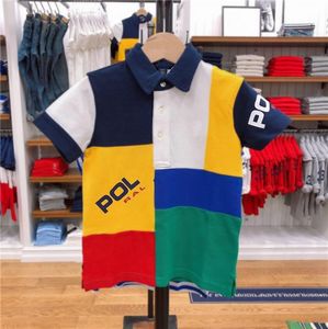 Polos imprimés poney brodés de haute qualité pour hommes T-shirt à manches courtes T-shirt en coton à revers Colorblock Mode pour hommes et femmes Taille S-5XL