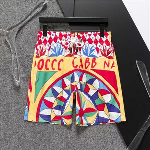 Alta qualidade menswear designer shorts verão casual street wear secagem rápida swimwear xadrez listrado carta impressão praia resort calças de praia tamanho asiático M-3XL